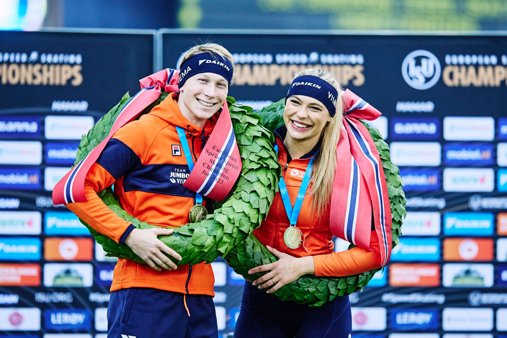 Merijn Scheperkamp and Jutta Leerdam (NED) ISU European Speed Skating Championships Hamar (NOR) ISU 1454839089