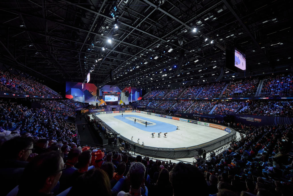 A general view inside the venue  ISU World Short Track Speed Skating Championships 2024  Rotterdam (NED)  GettyImages 2091800597