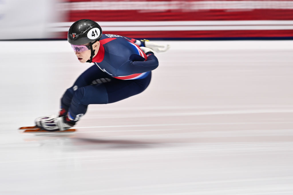 Niall Treacy (GBR) ISU World Cup Short Track at Maurice Richard Arena 2023 Montreal, Quebec (CAN) GettyImages 1748902929