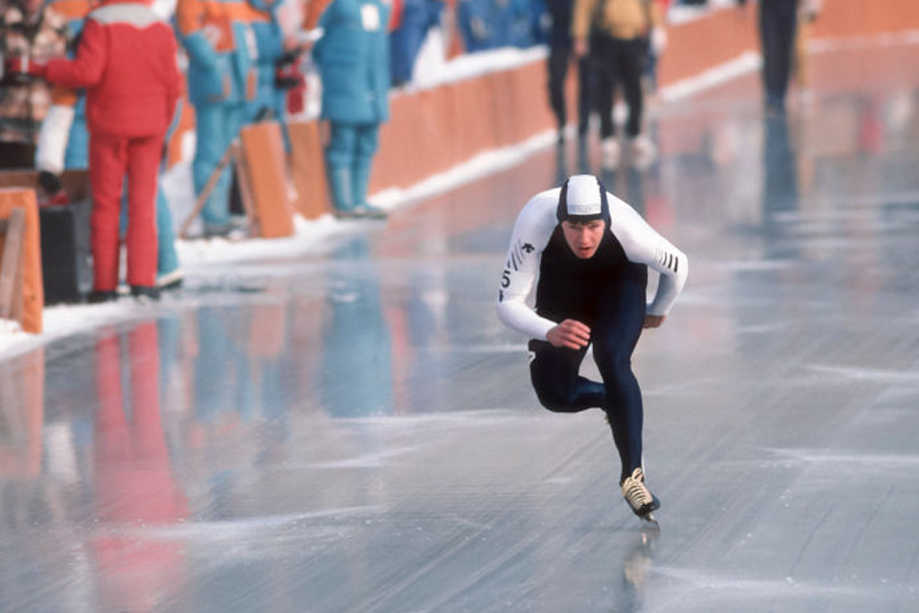 Dan Jansen (USA  1984 Winter Olympic Games Sarajevo (SRB) GettyImage 455118245