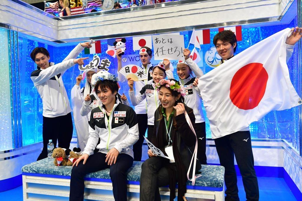 Shoma Uno and Keiji with Tanaka Team Japan WTT 2019 International Skating Union ISU 1142217966