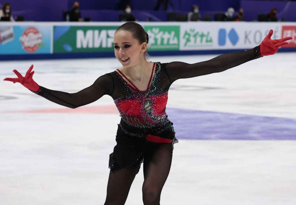  Kamila Valieva (RUS) in the Women's Free Skating on day two of the ISU Grand Prix of Figure Skating - Rostelecom Cup