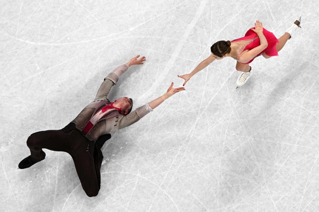 Anastasia Mishina, Aleksandr Galliamov Figure Skating Beijing 2022 OWG ©AFP 1238589839