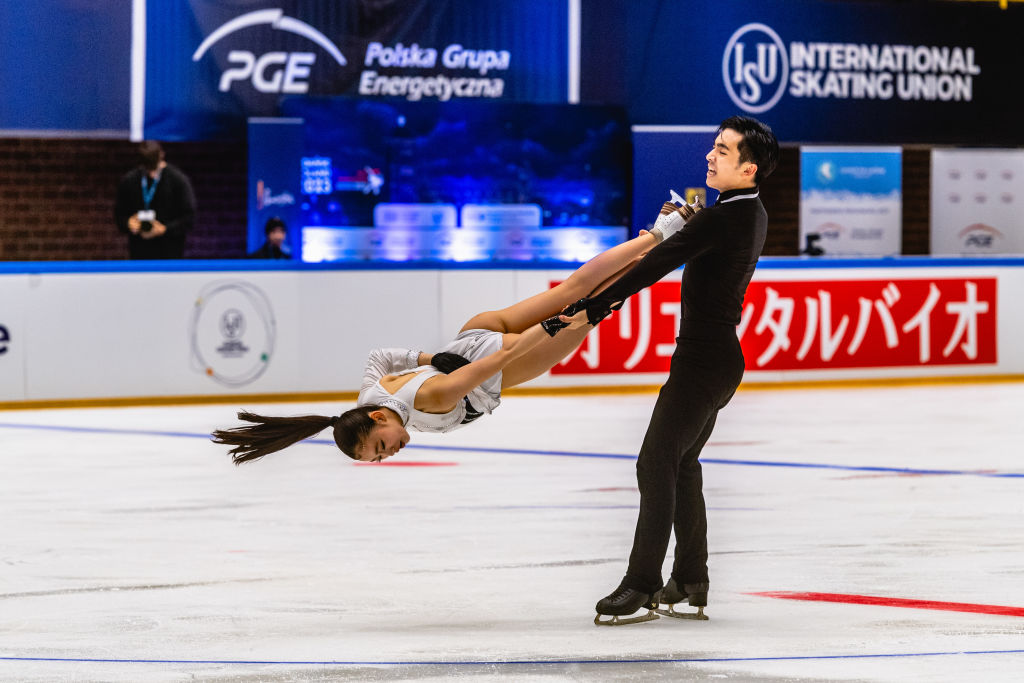 Sara Kishimoto and Atsuhiko Tamura ISU Junior Grand Prix of Figure Skating Gdansk 2023 ISU 1698718275