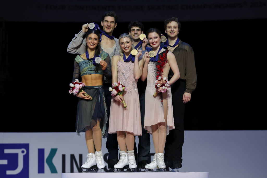 Ice Dance medalists at the Four Continents Championships in Shanghai (CHN)