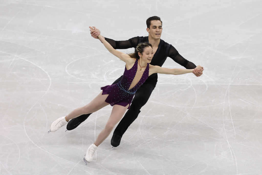 Liu and Nagy (USA) at the Four Continents Championships in Shanghai (CHN)
