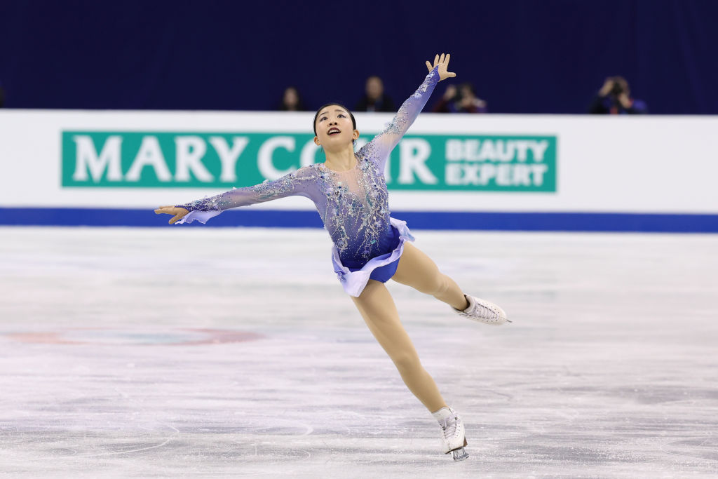 Mone Chiba (JPN) at the Four Continents Championships in Shanghai (CHN)