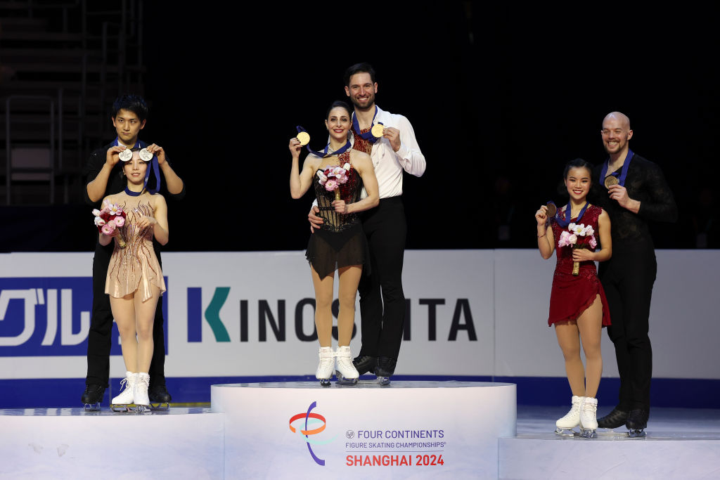 The Pairs Medalists at the Four Continents Championships in Shanghai (CHN)