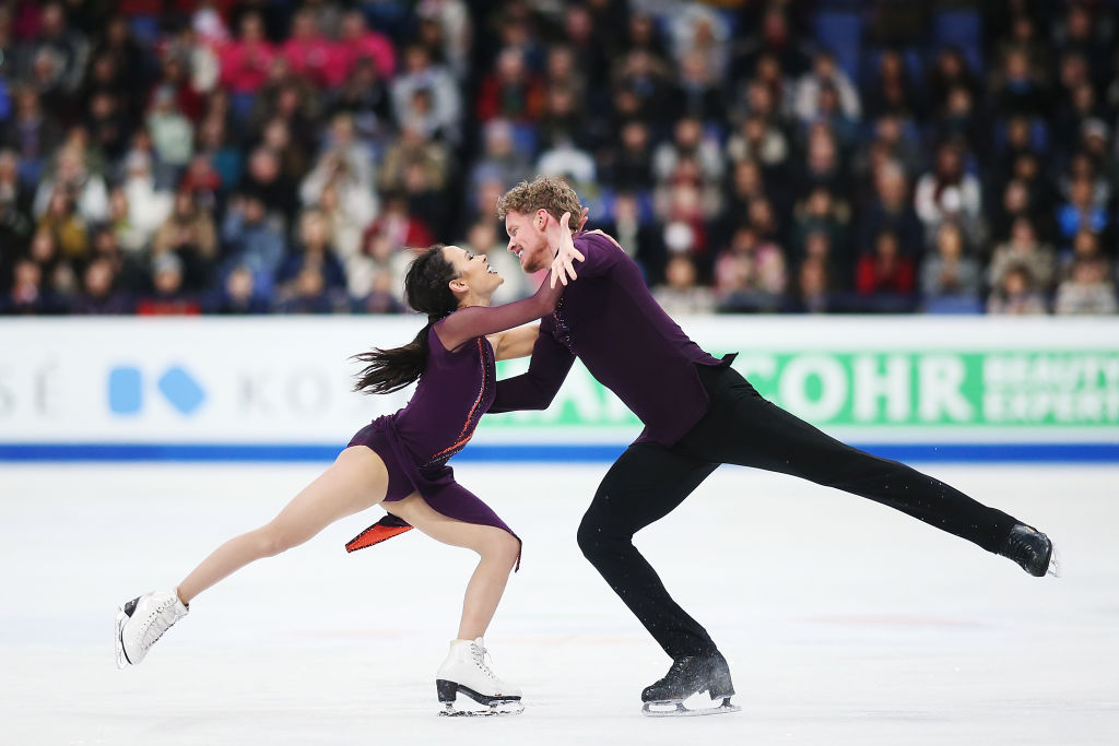 Madison Chock and Evan Bates (USA) World Figure Skating Championships 2017 Helsinki (FIN) GettyImages 663225152