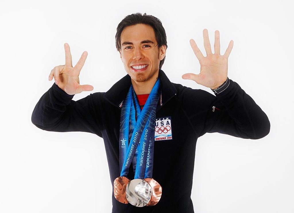 Apolo Ohno (USA) Olympic Medal Shoot 2010©Getty Images 97142723