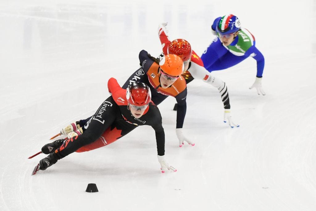 Kim Boutin CAN Suzanne Schulting NED WCSTSS USA 2019 International Skating Union ISU 1179559443