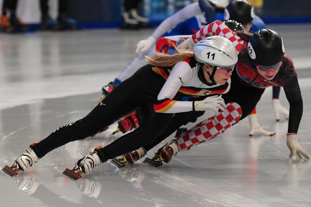 4.Anna SEidel GER Valentna Ascic CRO 1000m Finals ESTSSC 2020 INternational Skating Union ISU 1202033368