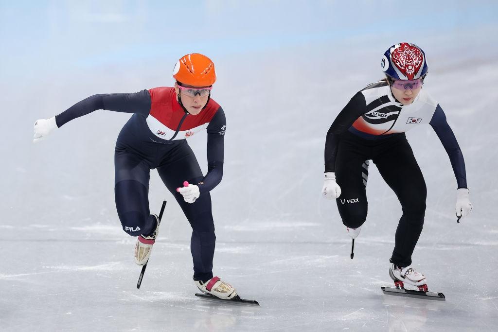 Suzanne Schulting, Minjeong Choi Short Track Beijing 2022 OWG©Getty Images 1369947078