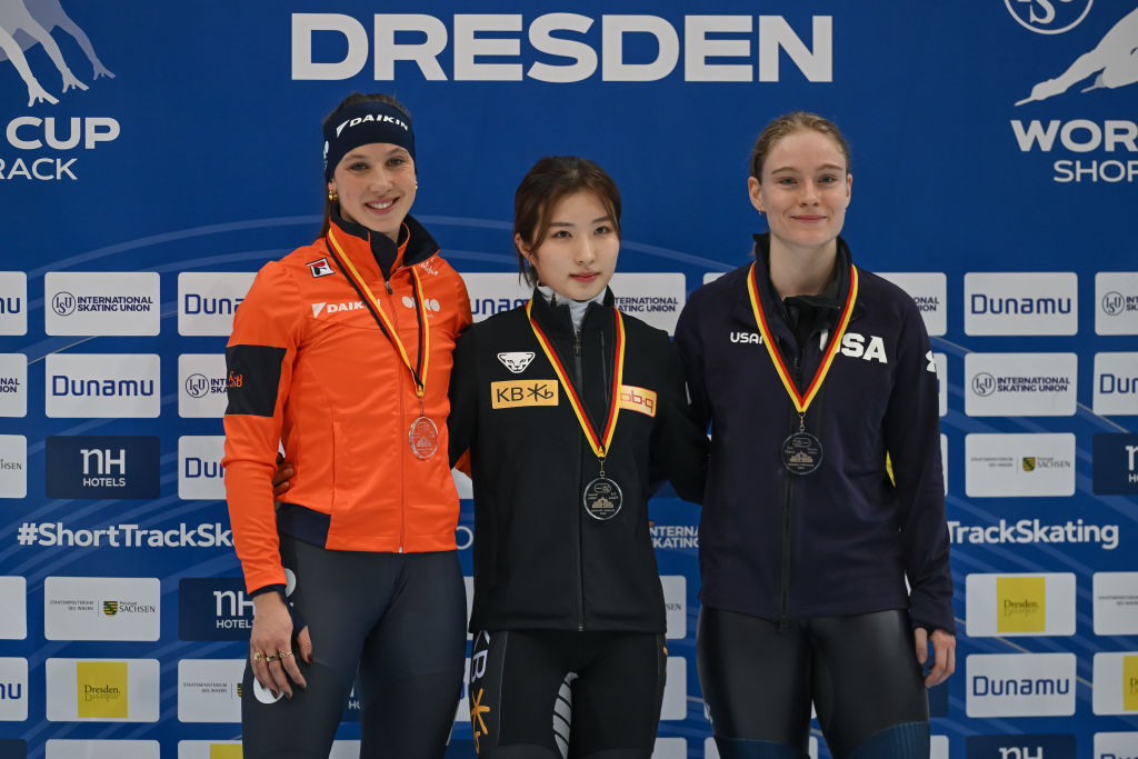 Sunday's 1000m podium in Dresden