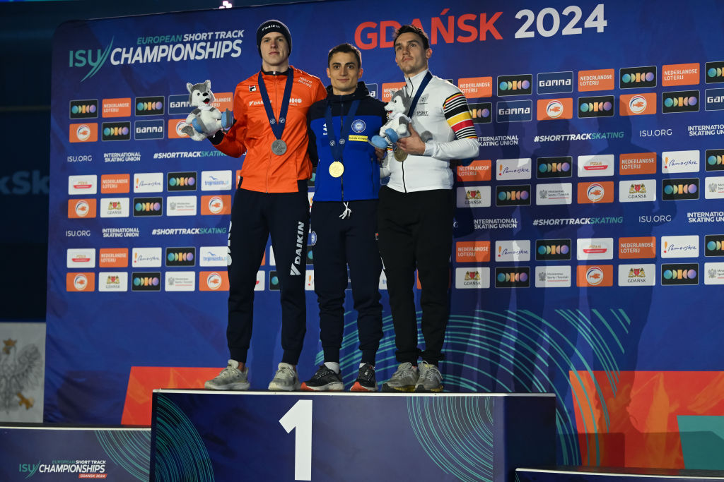 Men's 500m podium in Gdansk