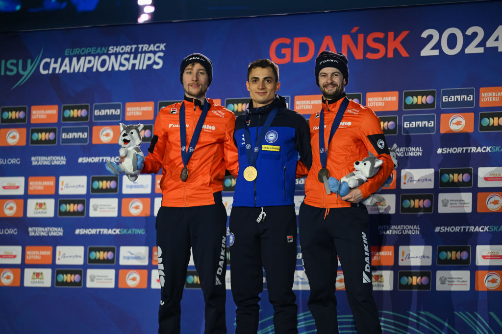 Men's 1500m podium in Gdansk