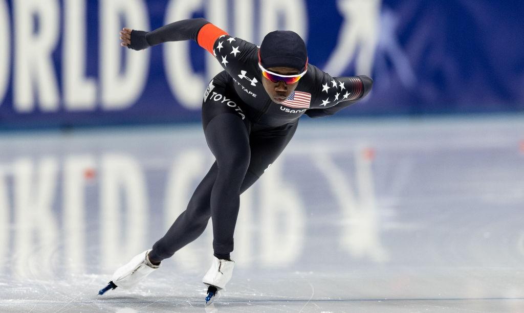 Erin Jackson (USA) ISU World Cup Speed Skating 2021 Tomaszow Mazowiecki (POL) @GettyImages 1353032451