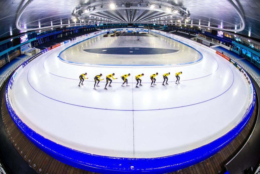 The Dutch Jumbo skating team  Thialf (NED) 2022 GettyImages 1233583364
