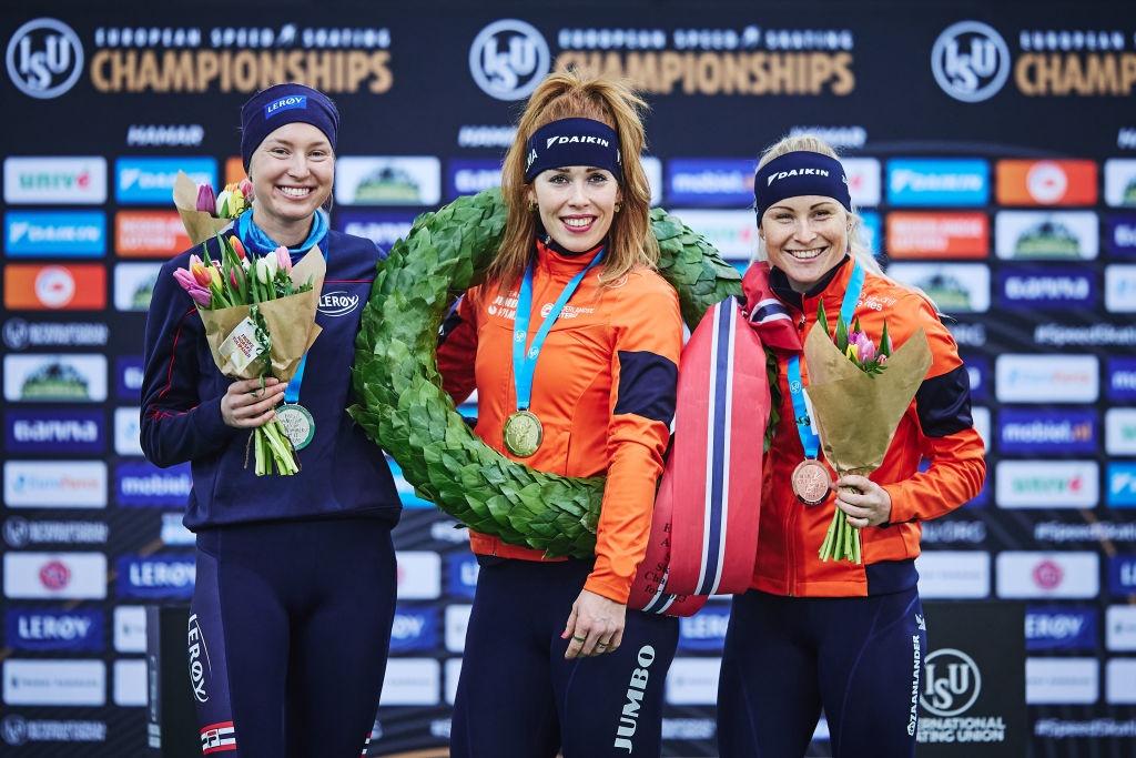 Womens Allround podium Hamar 