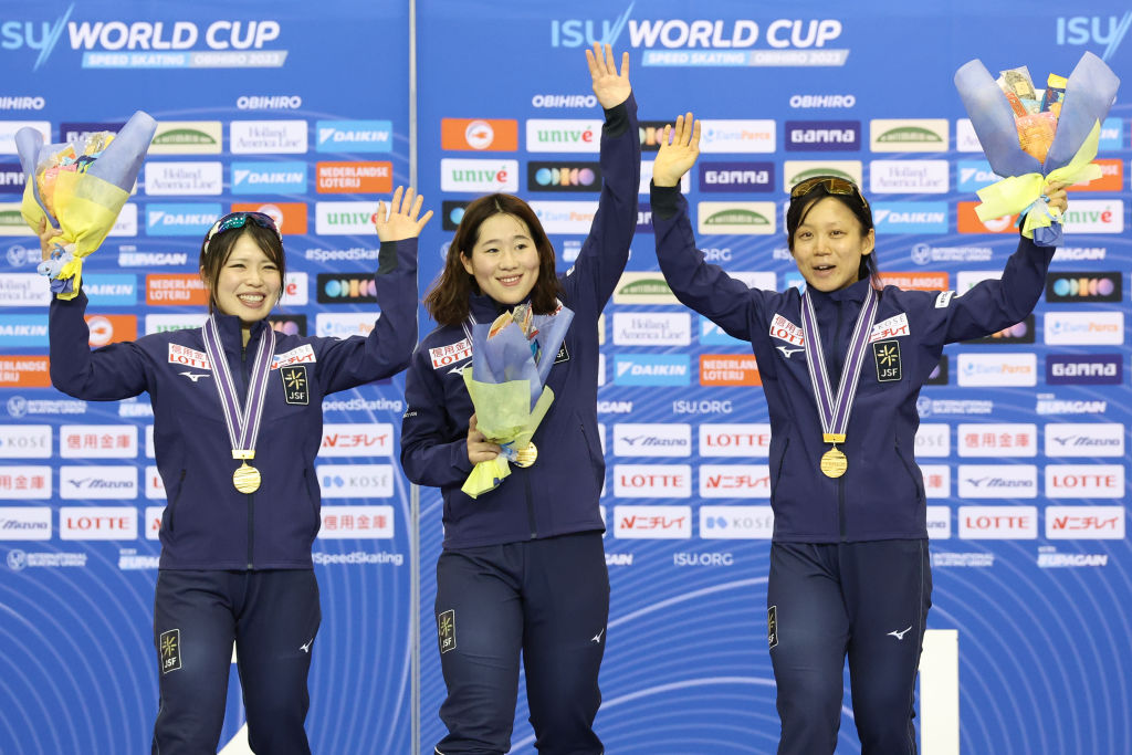 Japan wins gold in the Team Pursuit at Obihiro