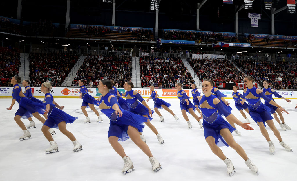 Team Unique FIN at the ISU World Synchronized Skating Championships 2023 in Lake Placid