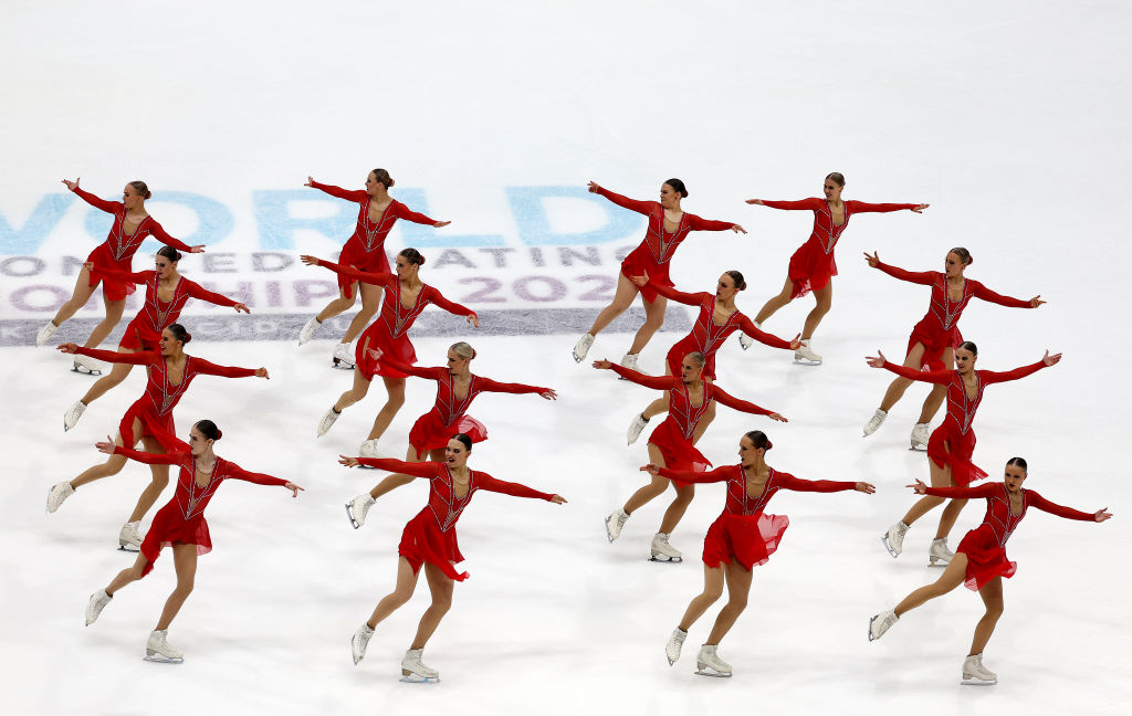 Team Unique FIN at the ISU World Synchronized Skating Championships 2023 in Lake Placid
