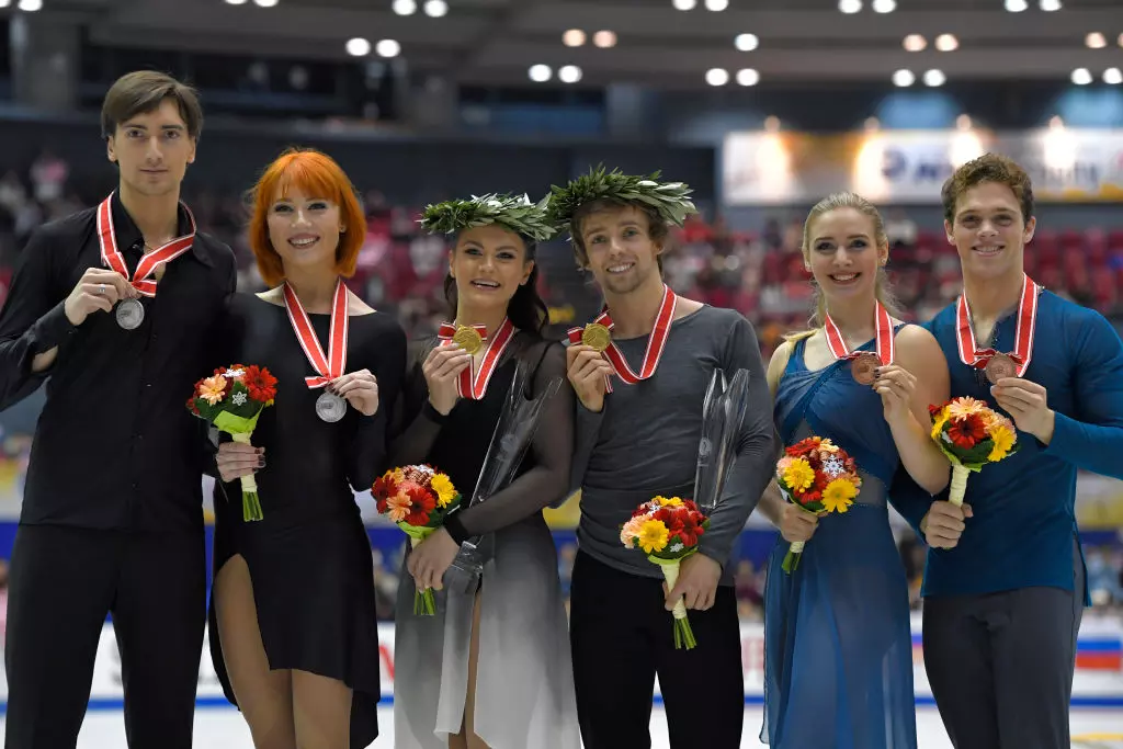GP JPN Medallists Ice Dance