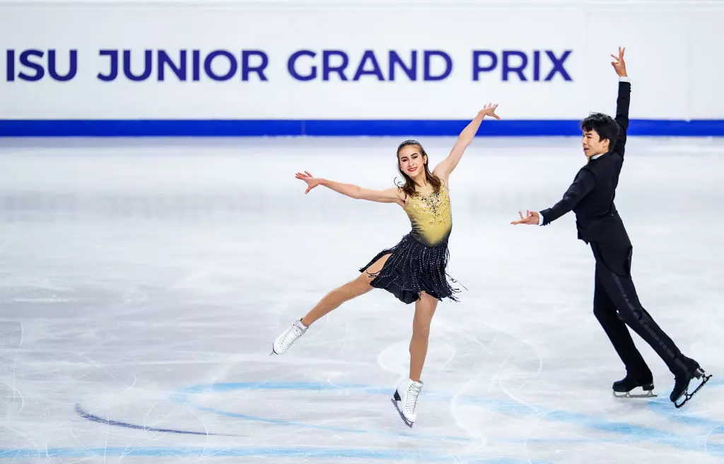 Katarina Wolfkostin and Jeffrey Chen USA JGPFS RUS 2019 International Skating Union ISU 1167507682