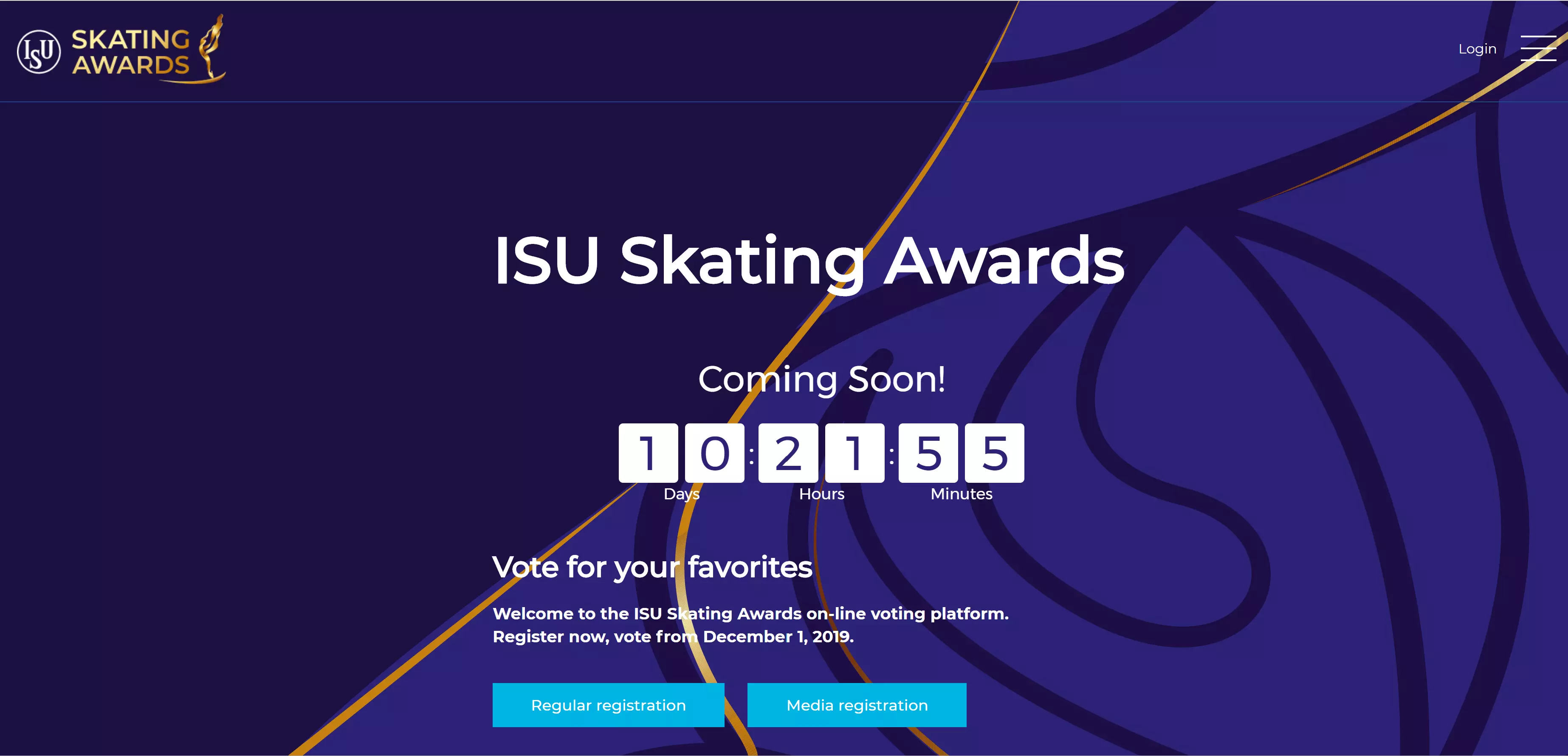 ISU Skating Awards online voting platform