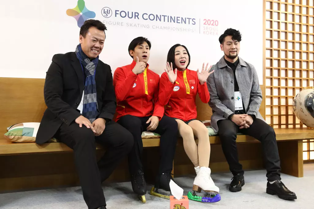 Zongbo Zhao with Wenjing Sui Cong Han CHN FCFSC 2020 International SKating Union ISU 1204805414