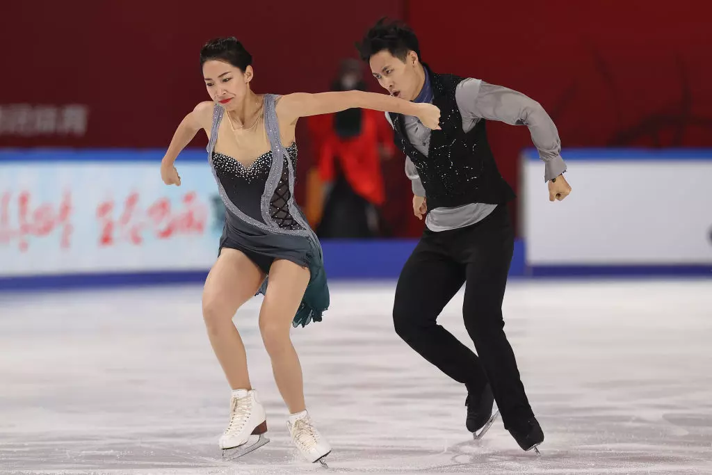 Ning Wanqi and Wang Chao GettyImages 1229500662