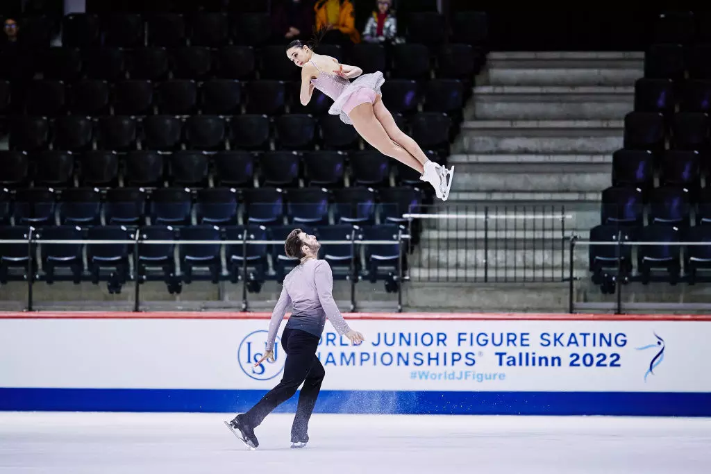 Karina Safina and Luka Berulava ISU World Junior Figure Skating Championships   Tallinn 2022 ISU 1391649829