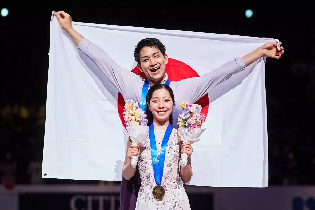 Riku Miura and Ryuichi Kihara (JPN) ISU World Figure Skating Championships Saitama (JPN) ISU 1475453084