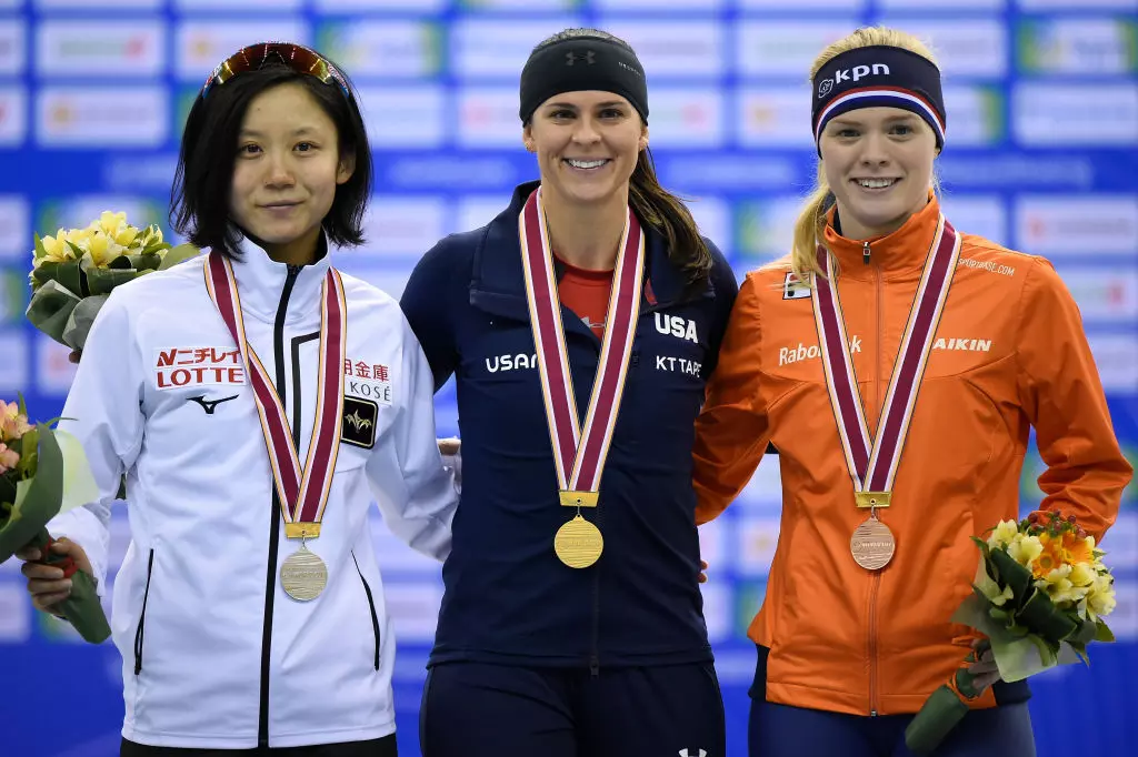 Medallists Ladies 1000m