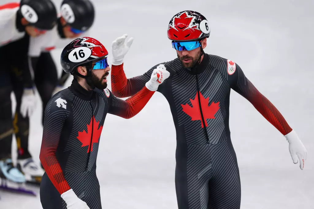 Charles Hamelin (CAN) and Steven Dubois (CAN) Beijing 2022 Olympic Winter Games Beijing (CHN) @GettyImages 1369937504