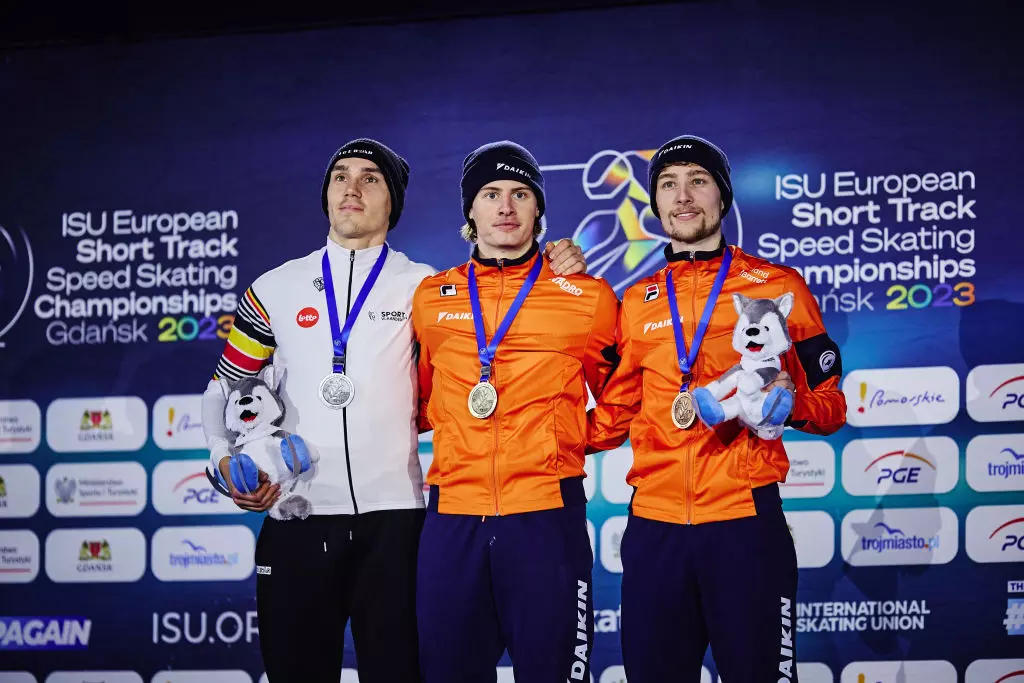 European Championships 1500m podium