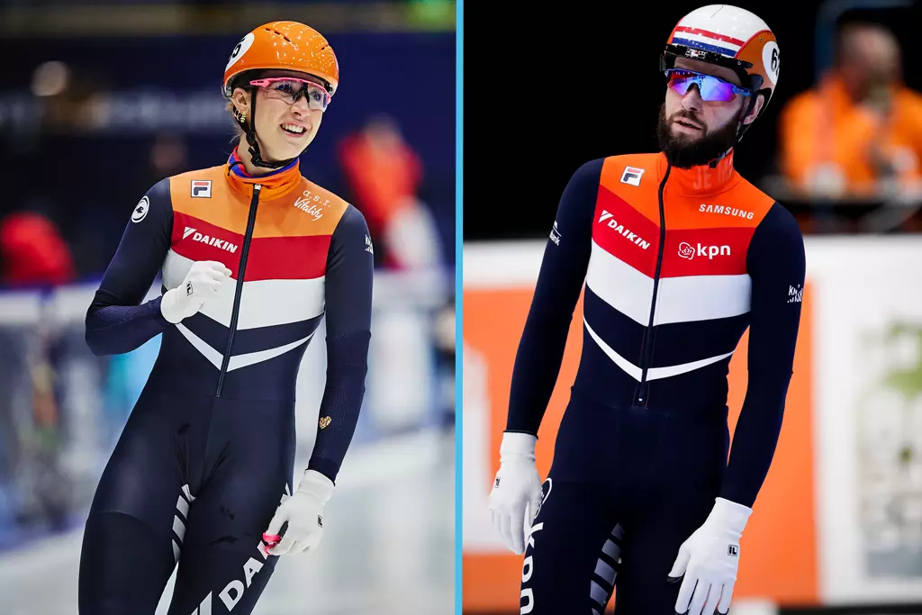 Suzanne Schulting and Sjinkie Knegt (NED) Beijing 2022 Olympic Games GettyImages 1238202552
