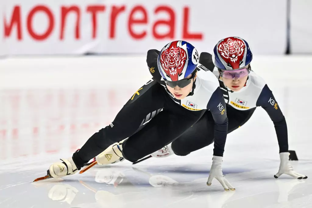 Gilli Kim(KOR) Choi (KOR) 2022 ISU World Cup Short Track Montreal (CAN) GettyImages 1244292879