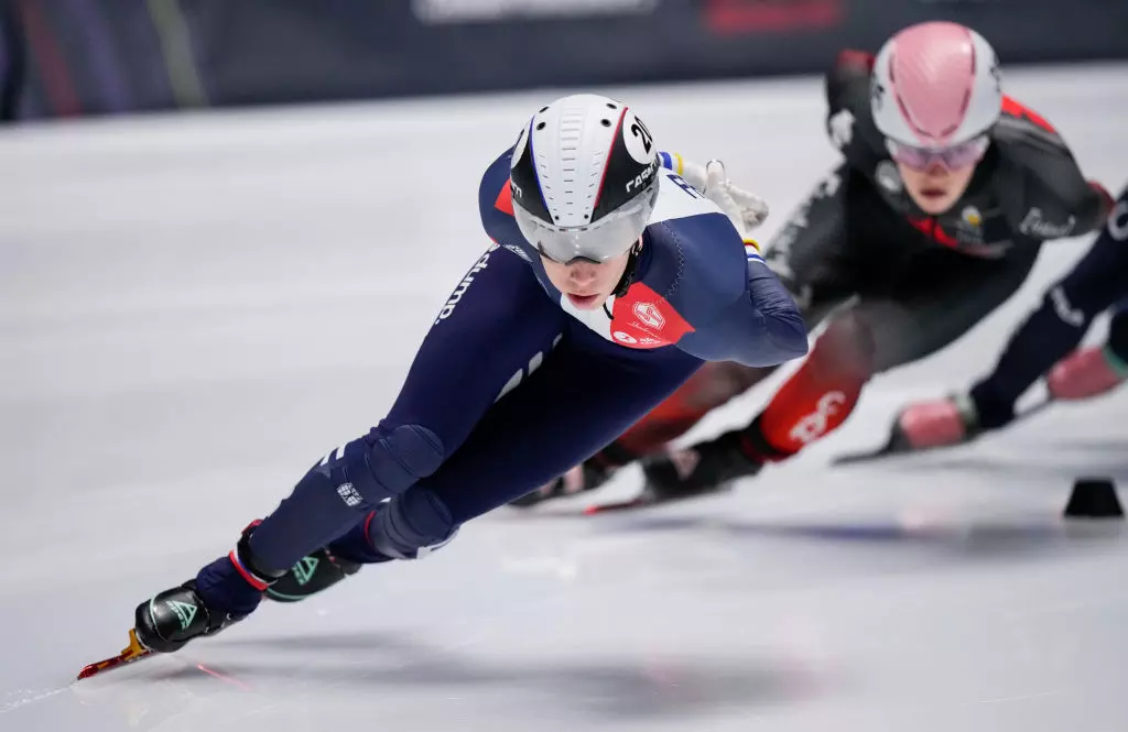 Tifany Huot Marchand (FRA) 2022 ISU World Short Track Championships Montreal (CAN) GettyImages 1239875833