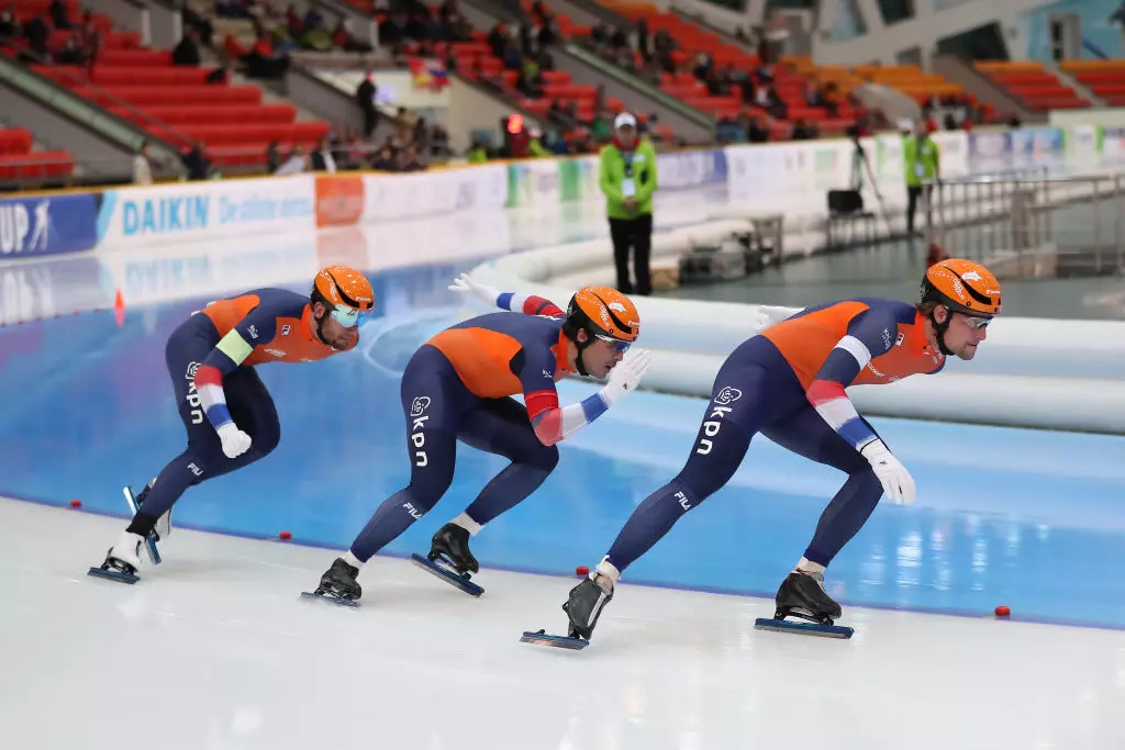 Netherlands Team Sprint Men WCSS KAZ 2019 International Skating Union ISU 1186742157
