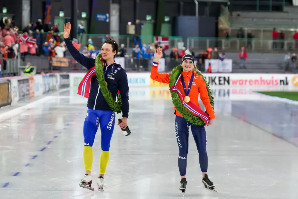Nils Van Der Poel, Irene Schouten World Speed Skating Championships  Allround Hamar 2022 ©Getty Images 1381568489