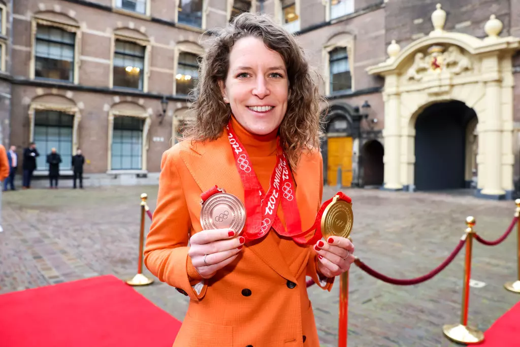 Ireen Wust (NED) Olympic Athletes Ceremony Den Haag (NED) @GettyImages 1372603233