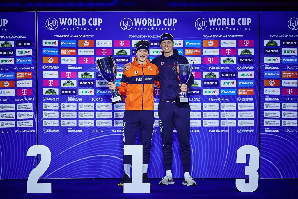 Tomaszow SS World Cup 2 Mens 5000m overall podium