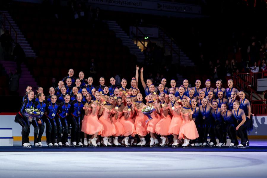 Team Marigold Ice Unity (FIN)Team Paradise(RUS)Team Helsinki Rockettes(FIN) WSySC 2019©ISU 1142451430