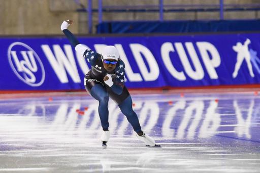Erin Jackson (USA) ISU World Cup Speed Skating 2021 Calgary (CAN)